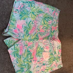 Lilly Pulitzer Pink and Green Patterned Shorts